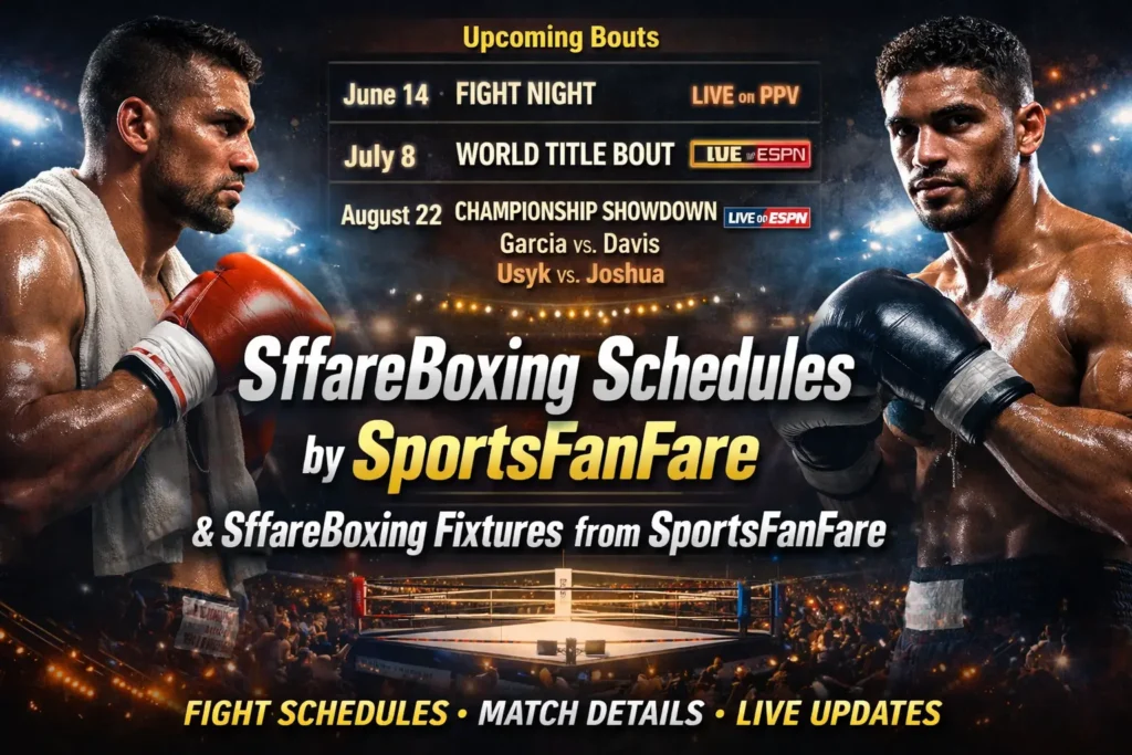 sffareboxing schedules by sportsfanfare
