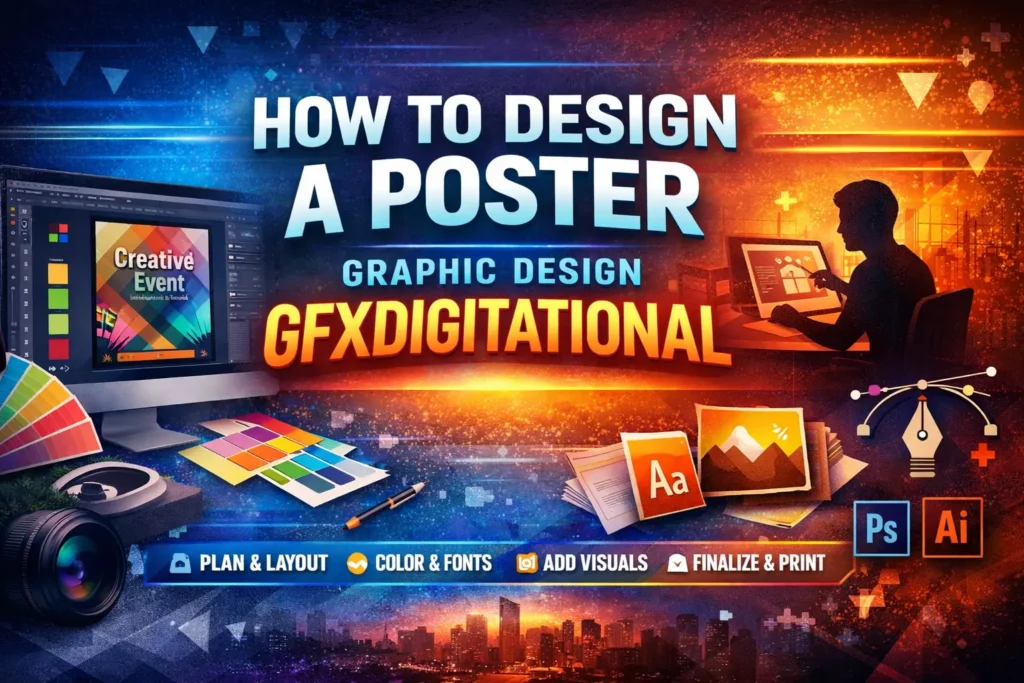 how to design a poster graphic design gfxdigitational
