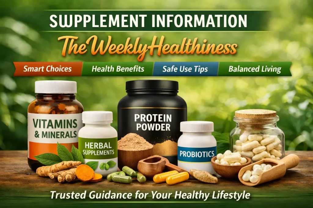 Supplement Information TheWeeklyHealthiness: Everything You Need to Know About Vitamins, Minerals, and Wellness Support supplement information theweeklyhealthiness