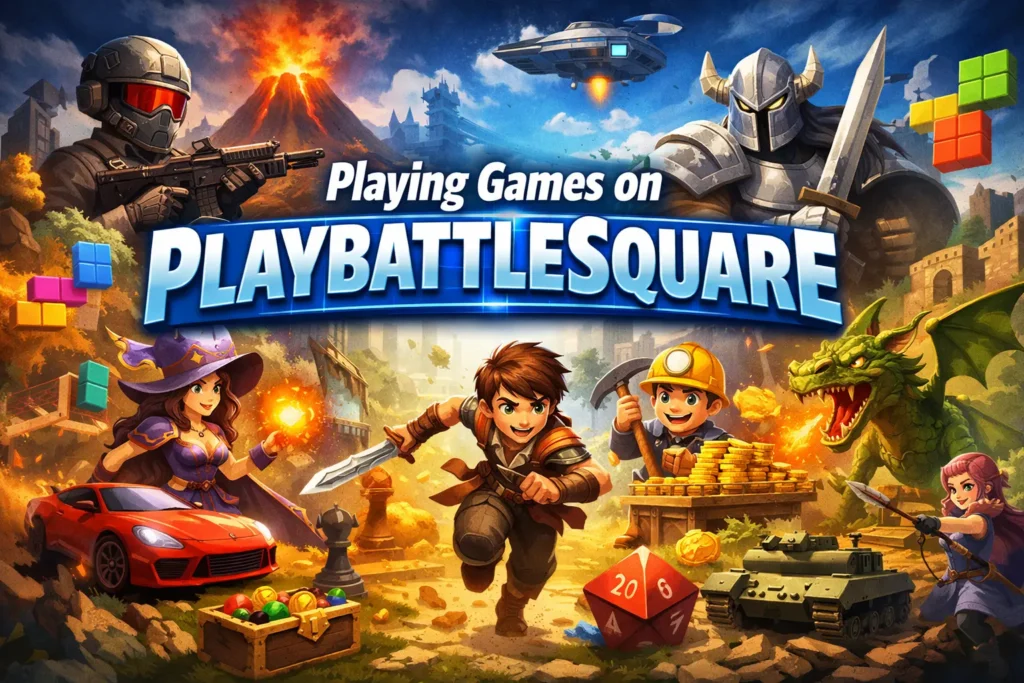 playing games on playbattlesquare