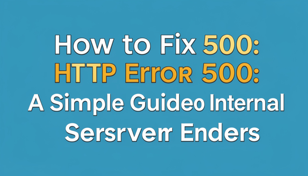 http error 500​